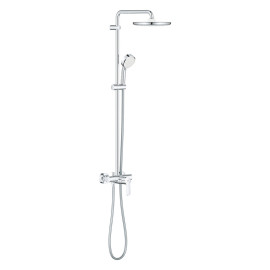 Sistema de duche com misturadora monocomando e chuveiro de 250 mm New Tempesta Cosmopolitan System, Grohe 26673000