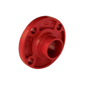 Flange ranhurada 1'' pintado vermelho (RAL 3000)