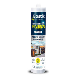 Silicone acético Perfect Seal Universal Silicone branco 280 ml Bostik