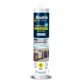 Silicone acético Perfect Seal Universal Silicone castanho 280 ml Bostik