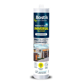 Silicone acético Perfect Seal Universal Silicone transparente 280 ml Bostik