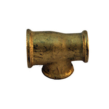 Tê de 3/4'' x 1/2'' x 1/2'' latão
