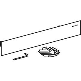 Conjunto de montagem final para sifão de parede, tampa de aço inox polido, Geberit 154.342.00.1