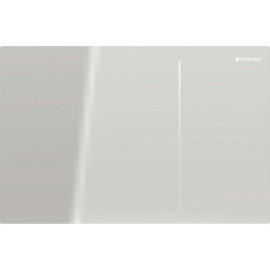 Placa de comando Sigma70 quadrada, dupla descarga, para autoclismo de interior Sigma, cinzento areia / Vidro, Geberit 115.622.JL