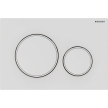 Placa de comando de descarga Sigma20, para descarga dupla, lacado mate branco, com revestimento easy-to-clean, branco, Geberit 1