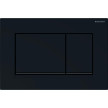 Placa de comando Sigma20 quadrada, dupla descarga, preta e faixa preto mate, Geberit 115.883.DW.1