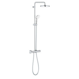 Sistema de duche com misturadora termostática e chuveiro de 210 mm New Tempesta System, Grohe 26811000