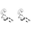 Kit ligações de água Simflex Estrutura Dupla Oli120 Sanita-Urinol/Lavatório, OLI CS05000011170