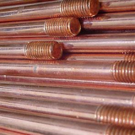 Eléctrodo cobre de 1 m com abraçadeira