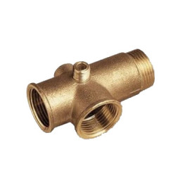 Tê de 5 vias de 1'' x 80 mm latão