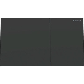 Placa de comando Sigma70 quadrada, dupla descarga, para autoclismo de interior Sigma, preto mate easy-to-clean, Geberit 115.622.