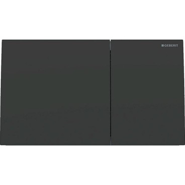Placa de comando Sigma70 quadrada, dupla descarga, para autoclismo de interior Sigma, preto mate easy-to-clean, Geberit 115.622.