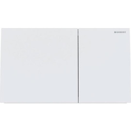 Placa de comando Sigma70 quadrada, dupla descarga, para autoclismo de interior Sigma, branco mate anti-dedadas, Geberit 115.622.