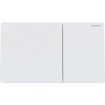 Placa de comando Sigma70 quadrada, dupla descarga, para autoclismo de interior Sigma, branco mate anti-dedadas, Geberit 115.622.