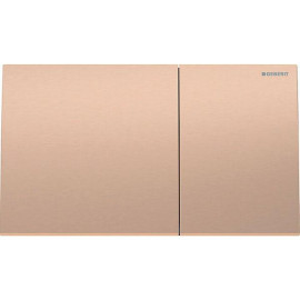 Placa de comando Sigma70 quadrada, dupla descarga, para autoclismo de interior Sigma, ouro rosa easy-to-clean, Geberit 115.622.Q