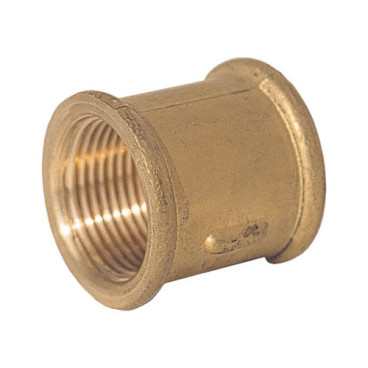 União fêmea-fêmea de 1/8'' latão