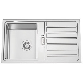Lava-louça FUSION86, 1 cuba, 860x500 mm, com válvula e sifão incluídos, Rodi G16S7KH1S320A0