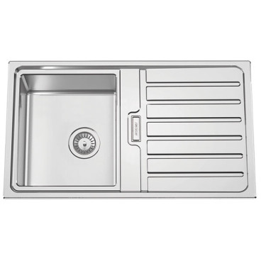 Lava-louça FUSION86, 1 cuba, 860x500 mm, com válvula e sifão incluídos, Rodi G16S7KH1S320A0