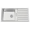 Lava-louça FUSION105, 1 cuba, 1000x500 mm, com válvula e sifão incluídos, Rodi G16S7KL1S320A0