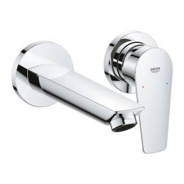 Torneira monocomando de lavatório 2 furos, com montagem na parede(inclui encastrável), Bauedge, Grohe 20474001