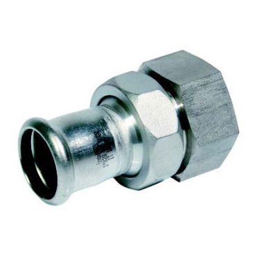 Junção fêmea 42 x 1''1/2 inox AISI 316L de cravar Inoxpres