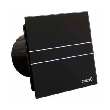 Extrator E Glass E-100 GT BK preto, saída 100 mm, 115 m3/h, com temporizador 3 a 15 min, CATA 00900502