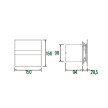 Extrator E Glass E-100 GTH, saída 100 mm, 115 m3/h, com detetor de humidade e temporizador, CATA 00900200