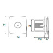 Extrator X-MART 15, saída 150mm, 320 m3/h, CATA 01030000