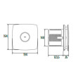 Extrator X-MART 15 inox, saída 150mm, 320 m3/h, CATA 01060000