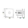 Extrator X-MART MATIC 12, saída 120mm, 190 m3/h, CATA 01025000