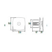 Extrator X-MART MATIC T 10, saída 100mm, 98 m3/h, com temporizador, CATA 01016000