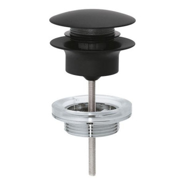 Válvula Clic Clac, preto mate, Grohe 29510KF0