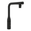 Torneira monocomando de cozinha bica L com chuveiro extraível com dois Essence Smartcontrol, preto mate, Grohe 31892KF0
