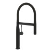 Torneira monocomando de cozinha bica C com chuveiro Essence, preto mate, Grohe 30503KF0