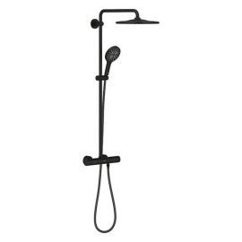 Sistema de duche com misturadora termostática e chuveiro de 310 mm Rainshower SmartActive, preto mate, Grohe 22119KF0