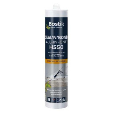Cola e Veda H550 cinza 290 ml, Bostik