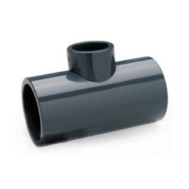 Tê redução 200 x 140 PVC pressão colar, EN1452-3, PN16