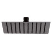 Pinha inox extra fina quadrada 250 mm preto mate