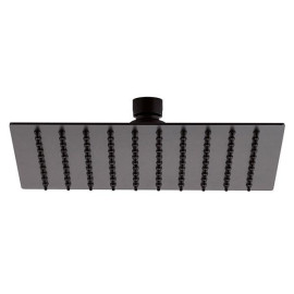 Pinha inox extra fina quadrada 250 mm preto mate