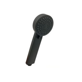 Chuveiro de mão 3 funções redondo preto mate