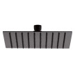 Pinha inox extra fina quadrada 300 mm preto mate