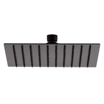 Pinha inox extra fina quadrada 300 mm preto mate