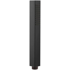 Chuveiro de mão minimalista quadrado preto mate