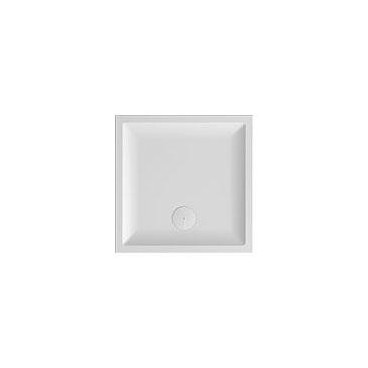 Base duche VITA 800x800x55, Quadrada, pousar, texturada stone, branco mate, Sanitana S20211600006400