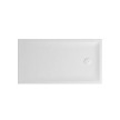 Base duche VITA 1500x800x50, Retangular, pousar, texturada stone, branco mate, Sanitana S20207600006400