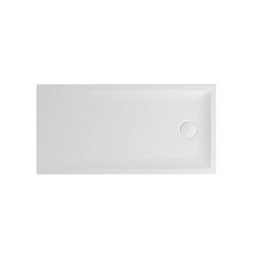 Base duche VITA 1600x800x50, Retangular, pousar, texturada stone, branco mate, Sanitana S20207500006400