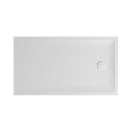 Base duche VITA 1600x900x50, Retangular, pousar, texturada stone, branco mate, Sanitana S20211300006400