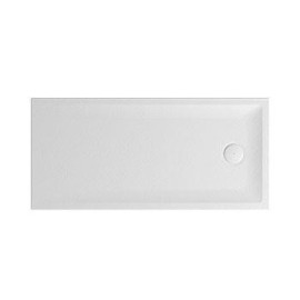 Base duche VITA 1700x800x50, Retangular, pousar, texturada stone, branco mate, Sanitana S20207400006400