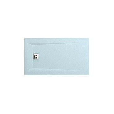 Base duche ROCKS 1400x700 Retangular, pousar em Stonex, antiderrapante, branco, Sanitana SP3015782BC100000