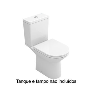 Sanita compacta LOFT com descarga vertical, branco, Sanitana S10205581900001